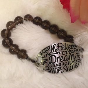 *2x HOST PICK!!* bracelet strung with stone beads